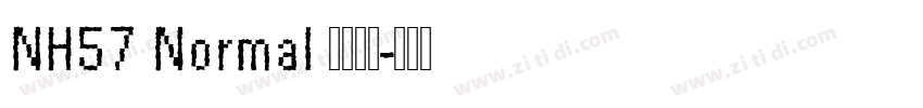 NH57 Normal 语言英文字体转换